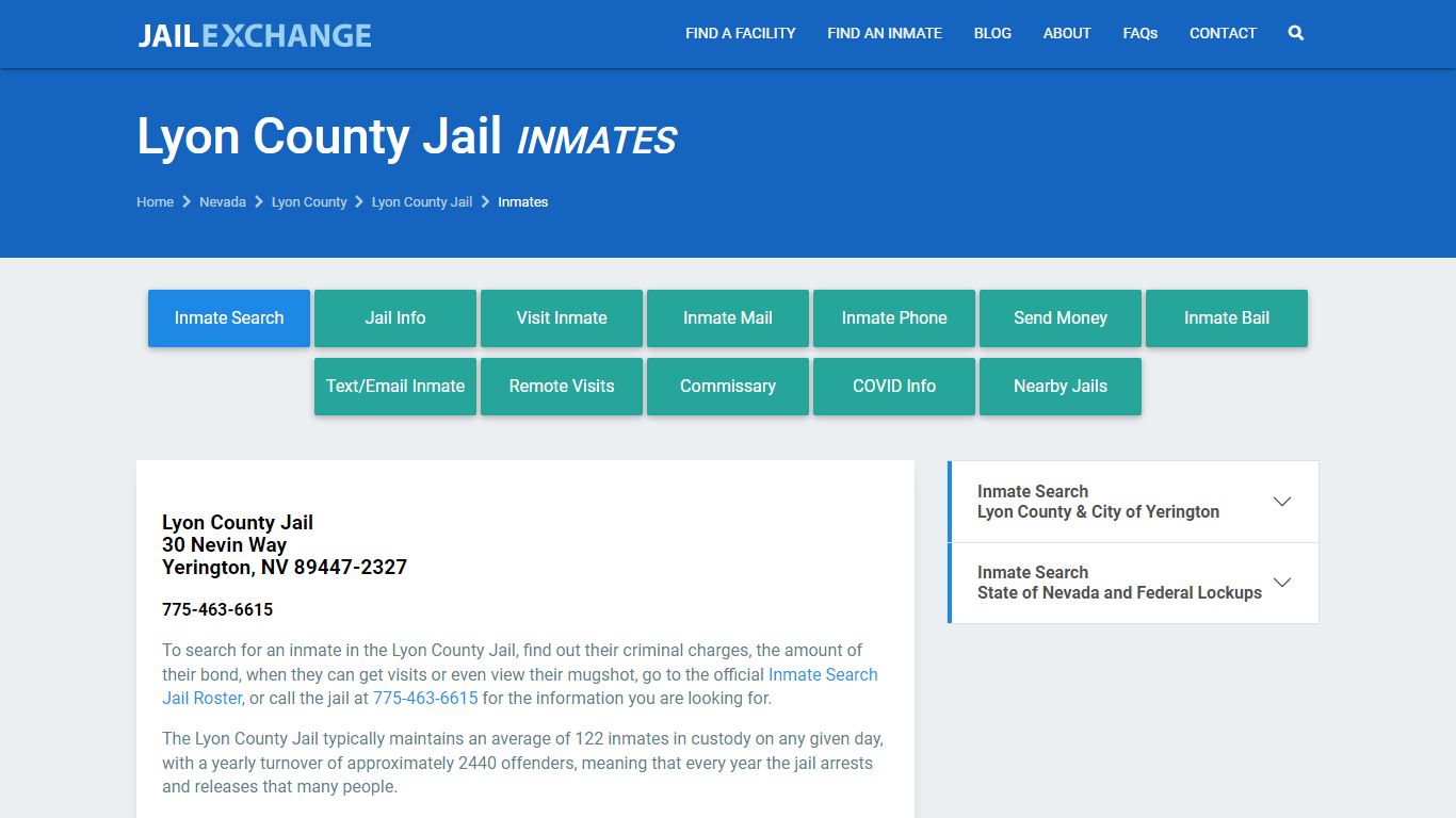 Lyon County Jail Inmates | Arrests | Mugshots | NV